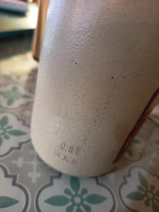 Botella cerámica alemana Die Glockengießer