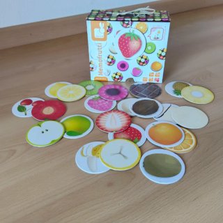 Juego Janod Memofrutti Olfativo Frutas