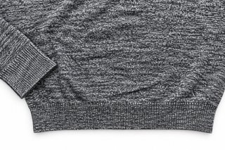 Jersey crop gris jaspeado