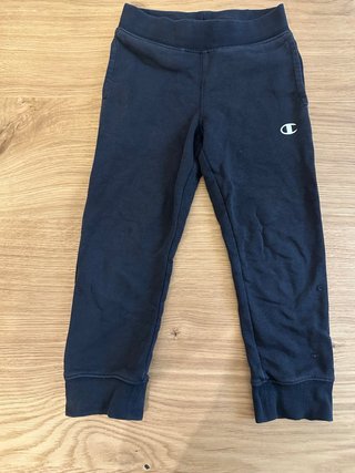 Pantalone cotone garzato Champion nero