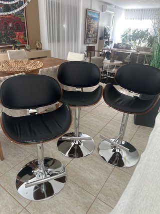 3 Taburetes Giratorios Cocina/Barra
