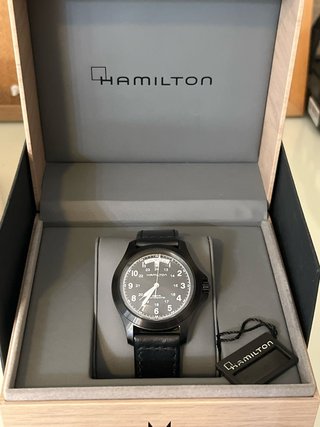 Hamilton Khaki Field King PVD Negro