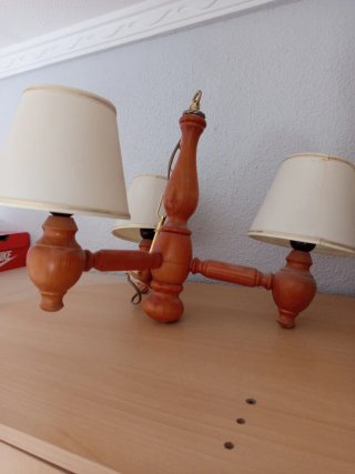 Lámpara de techo madera
