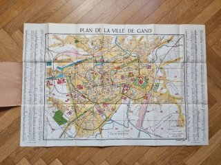 Mappa Antica Gent Gand Belgio