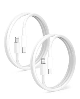 2 Cables USB C a Lightning 1m