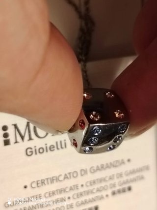 Morellato Collana Dado Luminoso Swarovski e oro