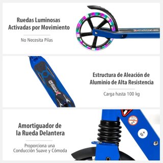 COSTWAY Patinete para Niños Más de 8 Años
