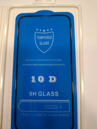 Protezione schermo in vetro temperato per iPhone X/XS 10D 9H