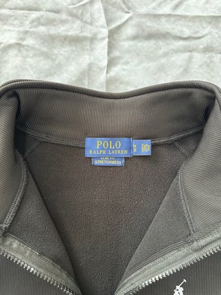 Felpa Polo Ralph Lauren mezza zip nera nuova M