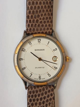 Orologio Gander Quarzo Swiss Made Oro Marrone