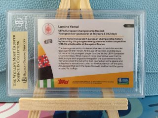 Lamine Yamal Topps Now EURO 2024 BGS 9.5