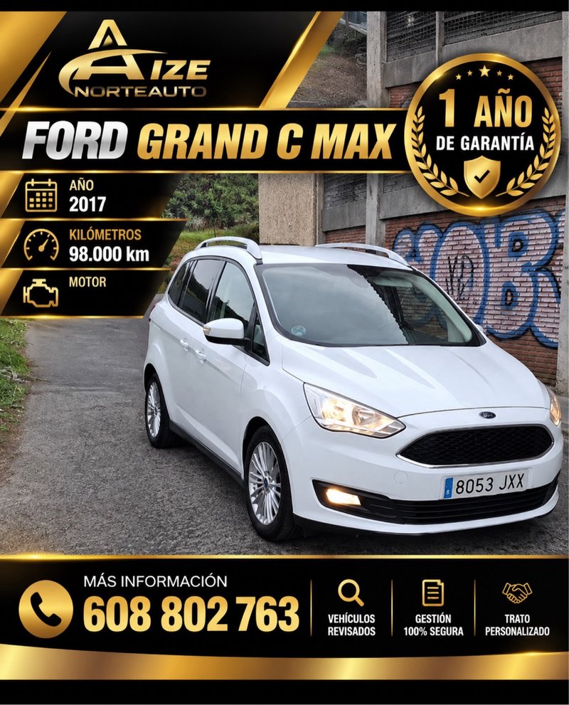 Ford Grand C-Max 1.0 Ecoboost Auto S&S Trend+ 5p/7p 2017