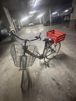 Bicicleta de paseo 26 pulgadas con dos cestas