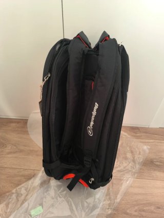 Borsa Bullpadel nera e arancione per 2 racchette