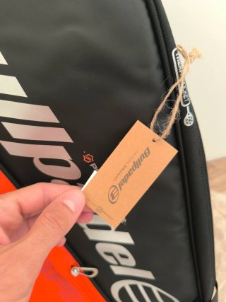 Borsa Bullpadel nera e arancione per 2 racchette