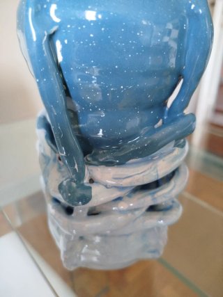 Bottiglia artistica informale Vallauris