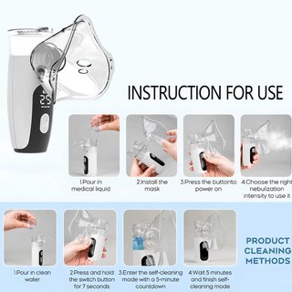 Nebulizador portátil recargable Adultos y Niños