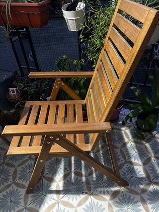 Sillón de jardín NÄMMARÖ Ikea madera plegable