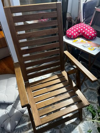 Sillón de jardín NÄMMARÖ Ikea madera plegable