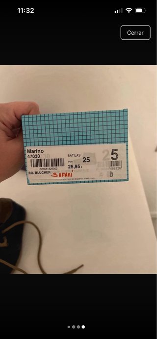 Botín niño Batillas azul marino talla 25