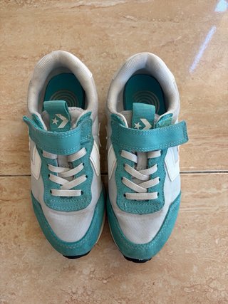 Zapatillas Converse Talla 30 Turquesa y Gris