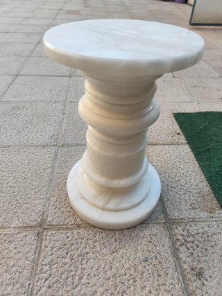 Columna de mármol blanco 40 cm