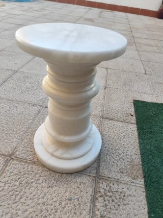 Columna de mármol blanco 40 cm