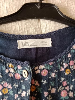 Vestido niña floral 11-12 años