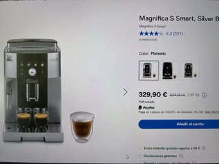 Cafetera DeLonghi Magnífica S Smart Automática