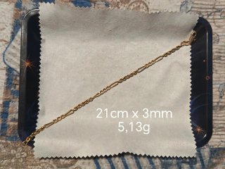 Pulsera Cartier Oro 18k 21cm 3mm 5,13g