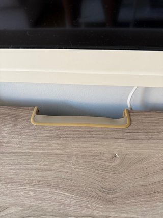 Mueble TV Besta Roble con Puertas Blancas
