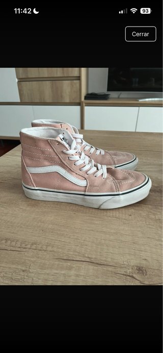 Vans rosas altas