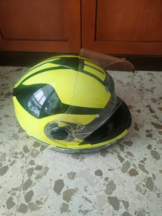 Casco Moto Talla M Amarillo