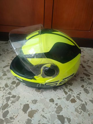 Casco Moto Talla M Amarillo