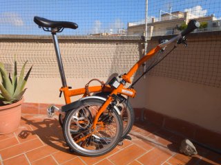 Bicicleta Brompton M2L Naranja