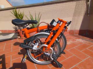 Bicicleta Brompton M2L Naranja
