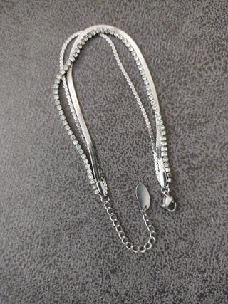 Pulsera Acero con Brillantes