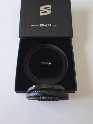 Pulsera SERASAR Brave Hombre Negra