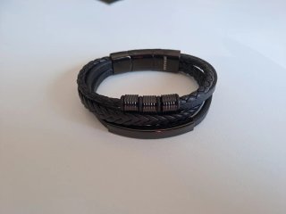 Pulsera SERASAR Brave Hombre Negra