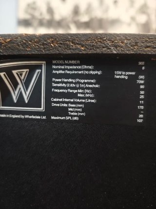 Pareja Altavoces Vintage Wharfedale 302