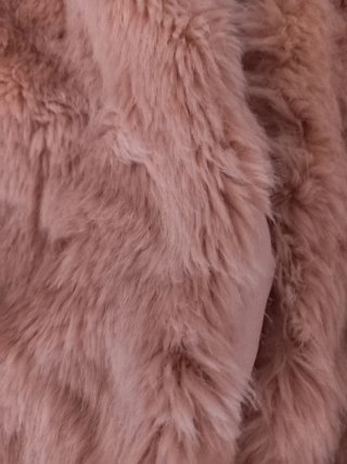 Chaquetón piel sintética beige Sfera Talla L