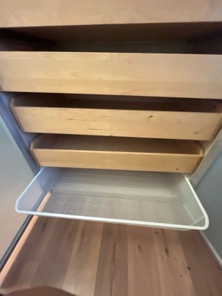 Armario IKEA PAX puertas cristal y 4 cajones