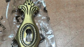 Tiradores de latón estilo antiguo (6 unidades)