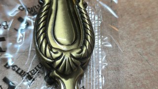 Tiradores de latón estilo antiguo (6 unidades)