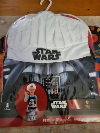 Delantal y gorro cocina Star Wars infantil 3-8 año