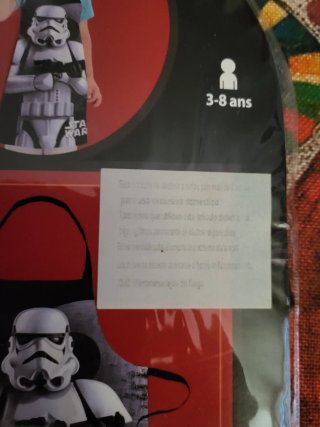 Delantal y gorro cocina Star Wars infantil 3-8 año
