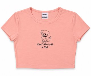 Crop top Bershka rosa talla S