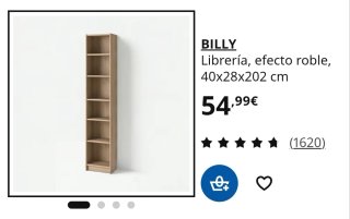Estantería Billy Ikea efecto roble