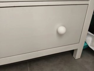 4 Pomos Cómoda Bebé Blancos