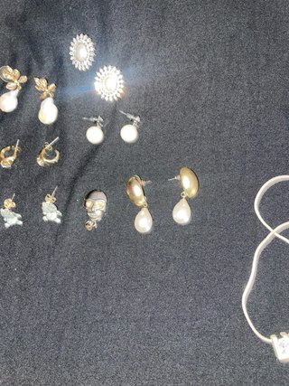 Lote 9 pares bisutería (15 piezas)